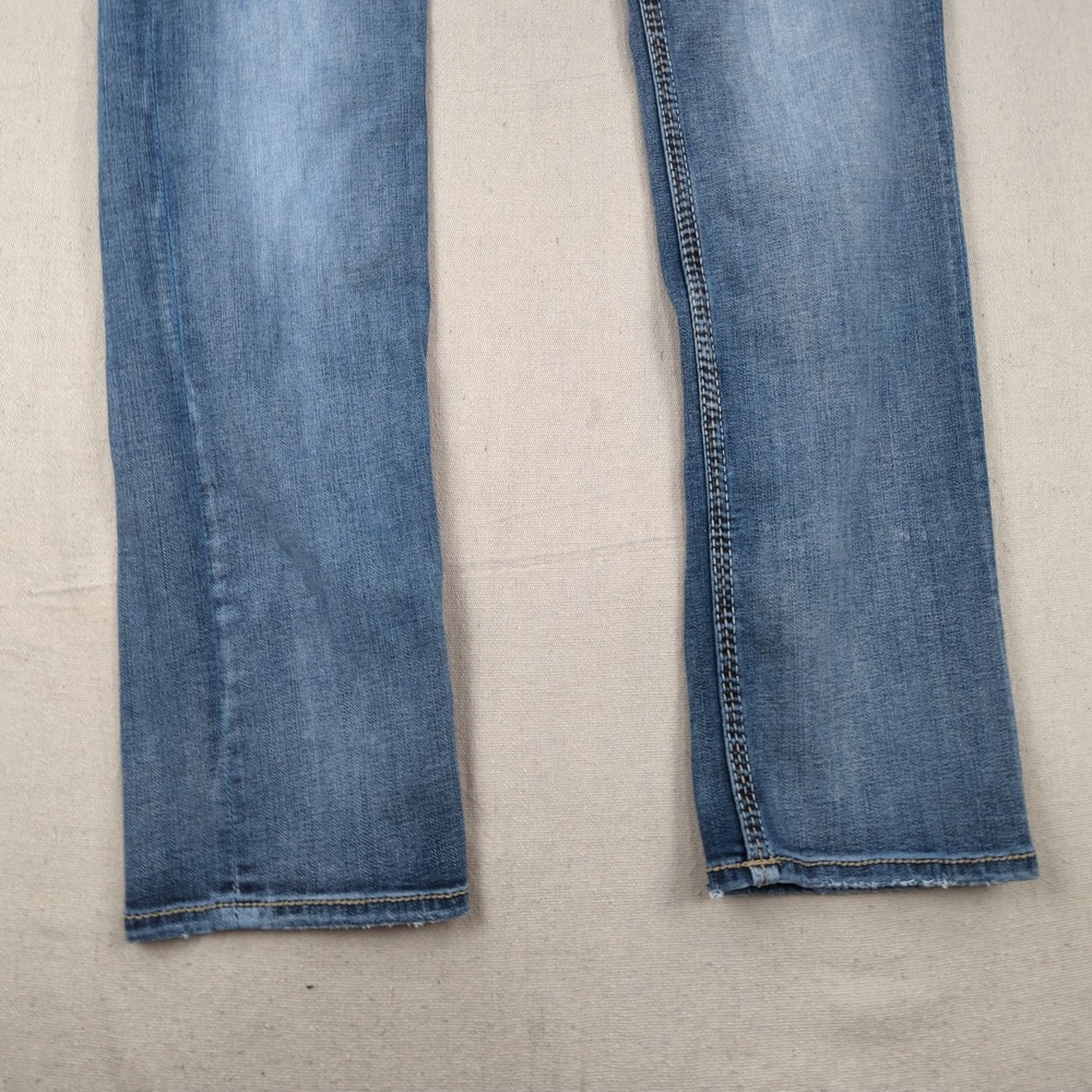 Bke Jeans Mens 34x34 Blue Jake Straight Faded Stretch Casual Preppy - Picture 3 of 15